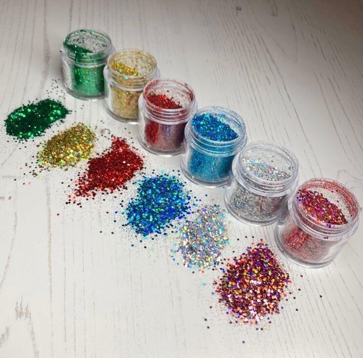Multi Sized Holographic Glitter Collection