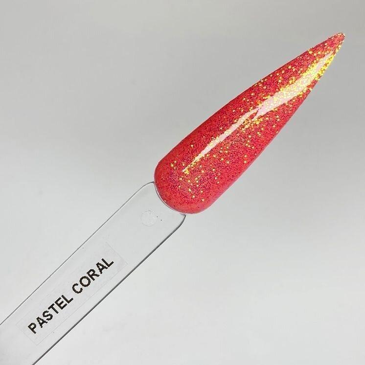 Pastel Coral Glitter