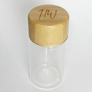 HW Glass & Bamboo Jar